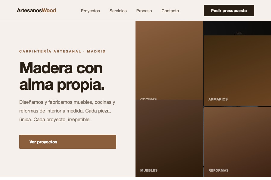 Web carpintería