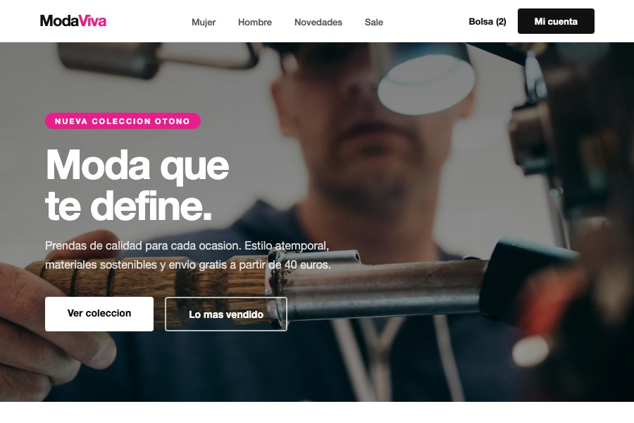 Web tienda moda